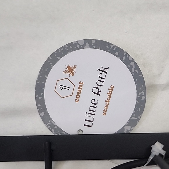 Black Stackable Wine Rack - Picture 2 of 4